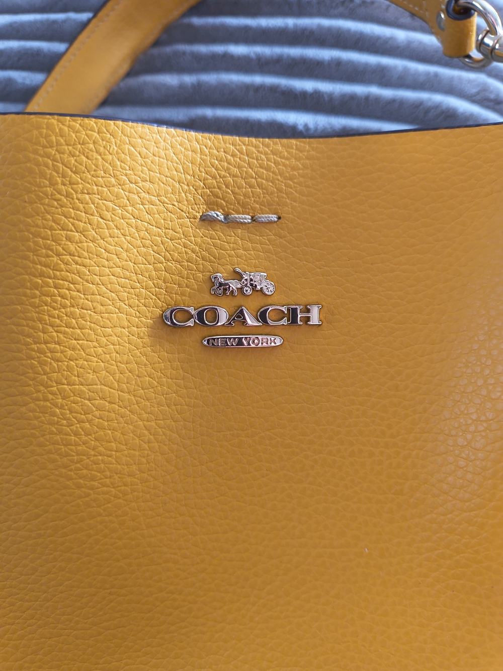 Coach Mollie 22 Leather Bucket Bag with Matching Key Ring Card Case - Retro 💛 - Picture 4 of 16